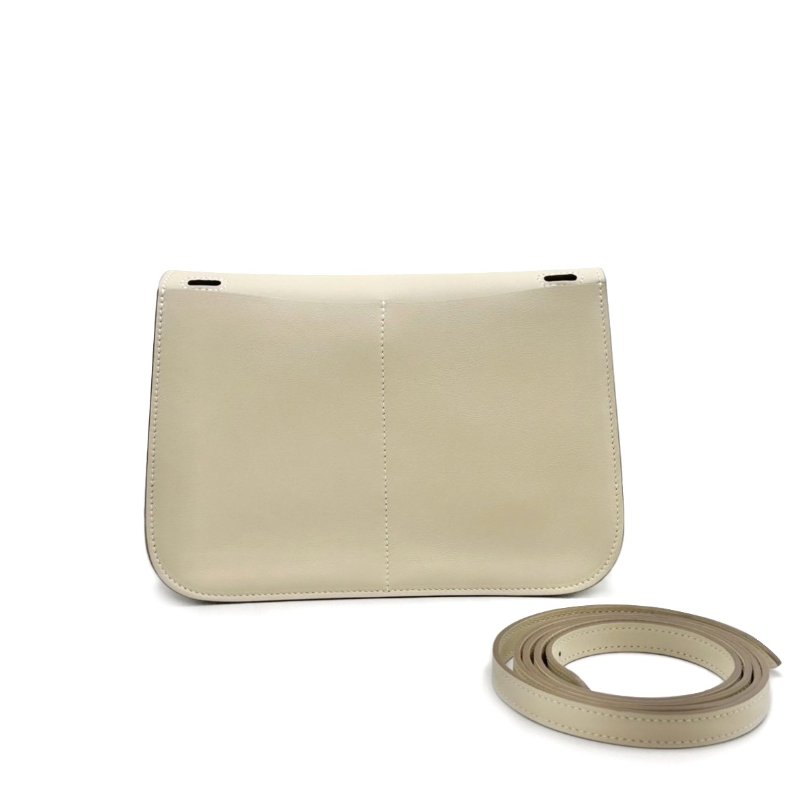 HERMES Halzan mini - 奶昔白金-1