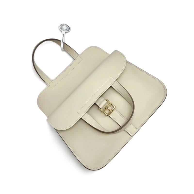 HERMES Halzan mini - 奶昔白金-2