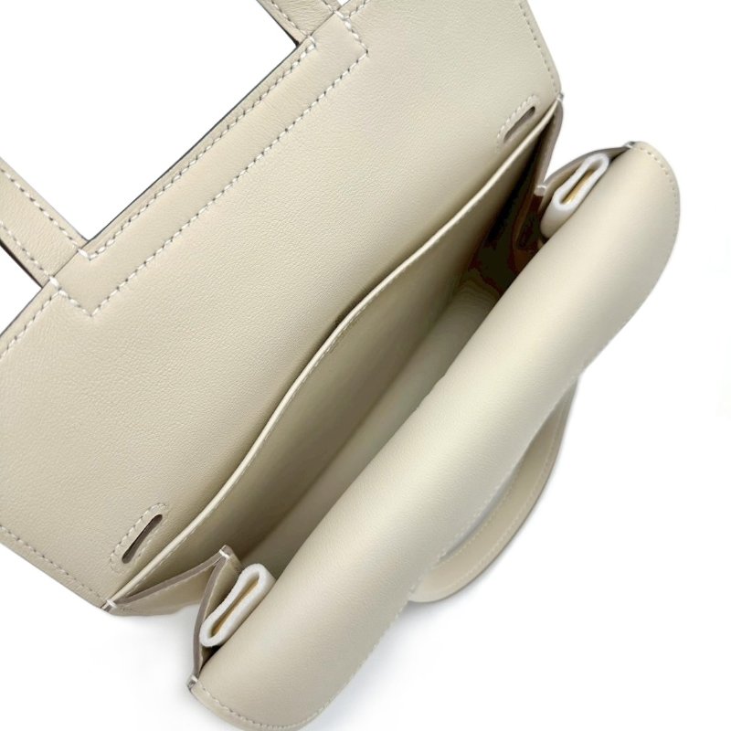 HERMES Halzan mini - 奶昔白金-3