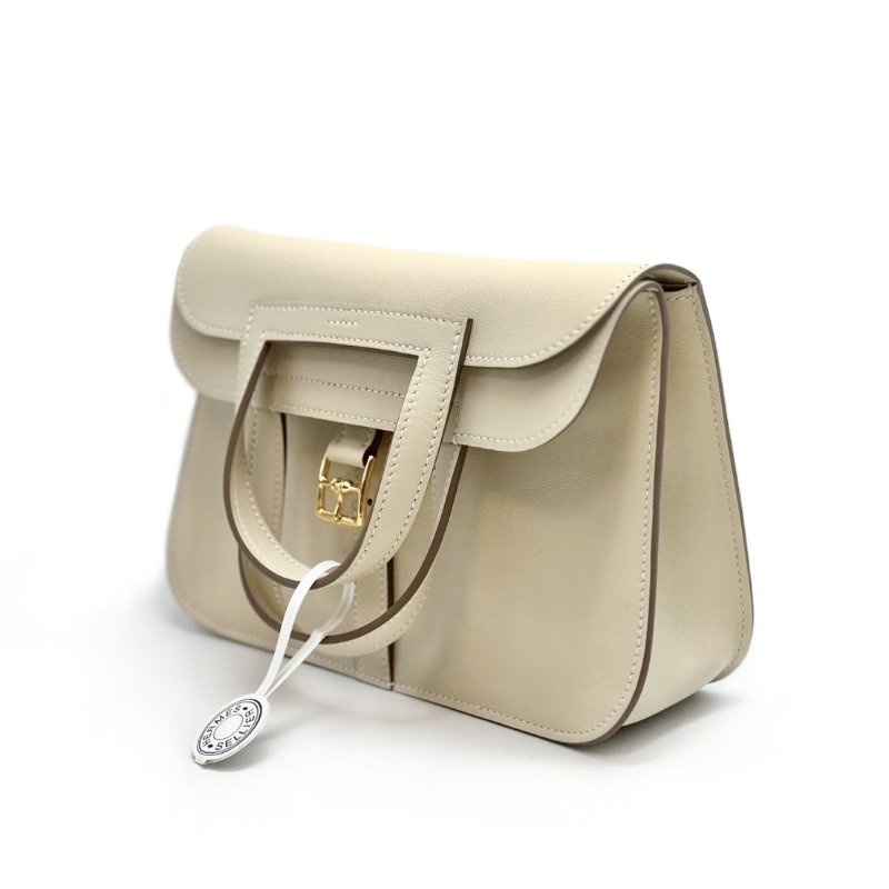 HERMES Halzan mini - 奶昔白金-6