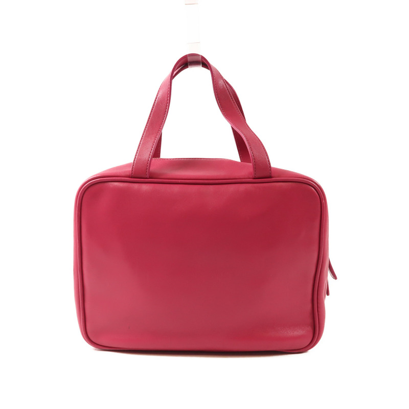 COACH 牛皮皮革Handbag銀扣手挽袋-2