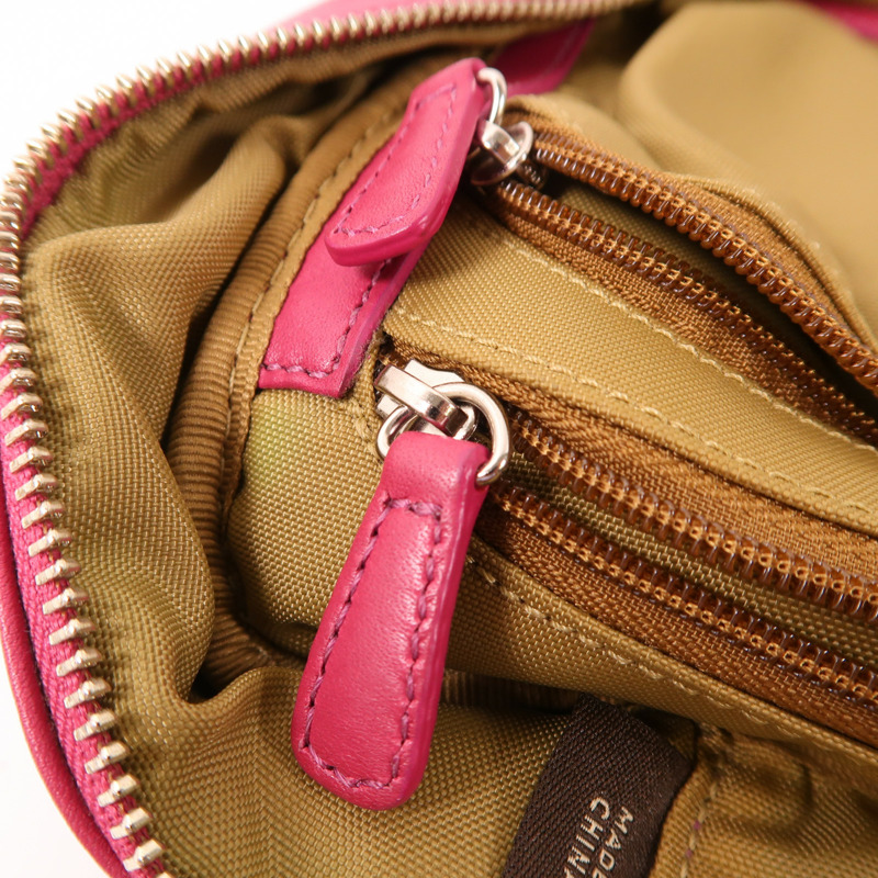 COACH 牛皮皮革Handbag銀扣手挽袋-9