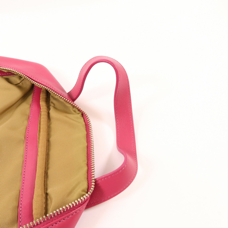 COACH 牛皮皮革Handbag銀扣手挽袋-15