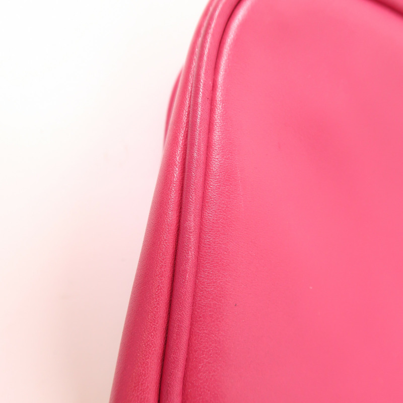 COACH 牛皮皮革Handbag銀扣手挽袋-17