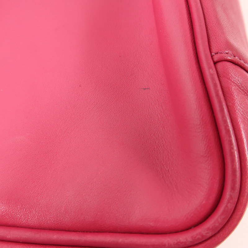COACH 牛皮皮革Handbag銀扣手挽袋-18