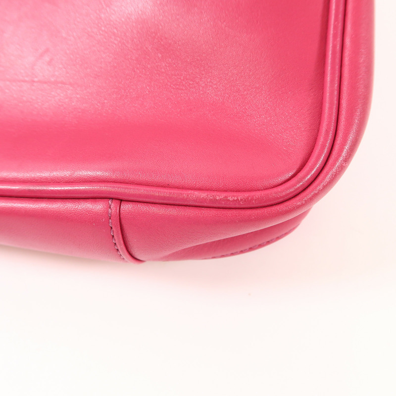 COACH 牛皮皮革Handbag銀扣手挽袋-20