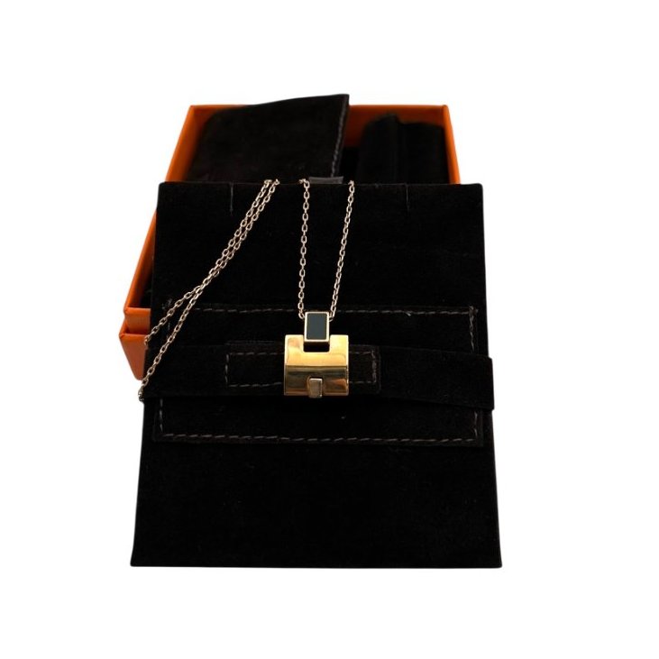 【美收精品】HERMES 金屬項鍊 黒色/金色 B-118【隔月月中將轉賣至日本 上架期限30天】-6