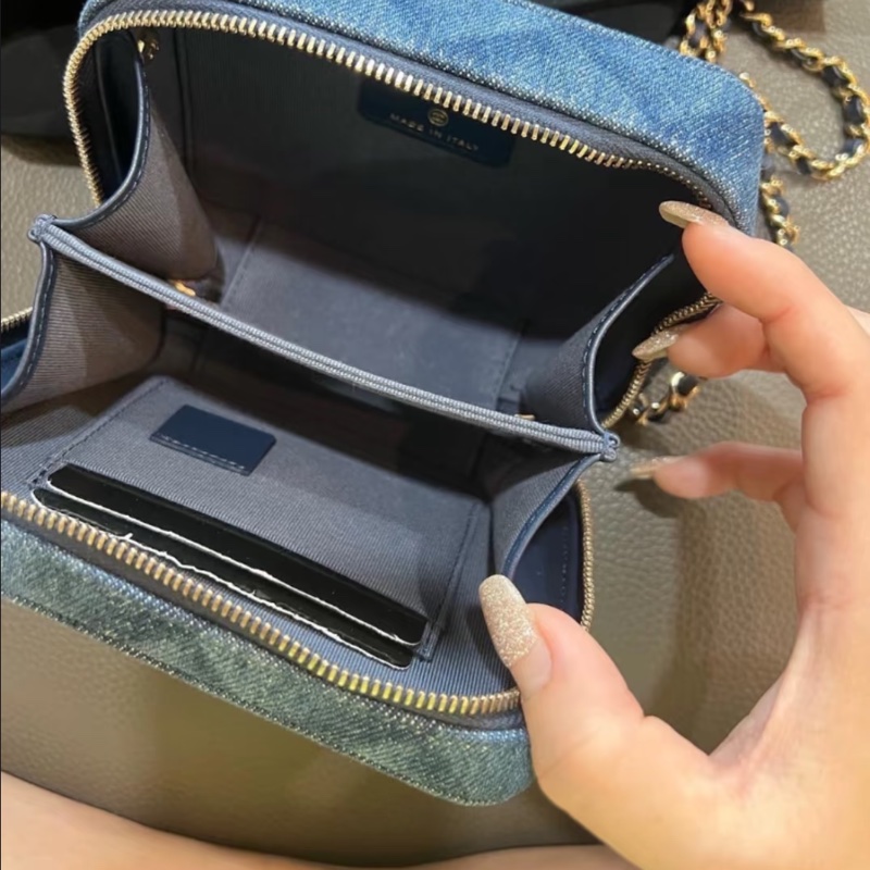 Chanel 牛仔 相機包 鏈條包-2