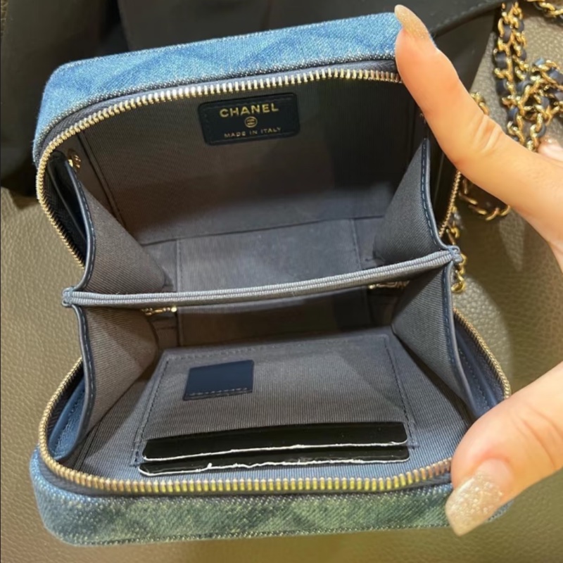 Chanel 牛仔 相機包 鏈條包-3