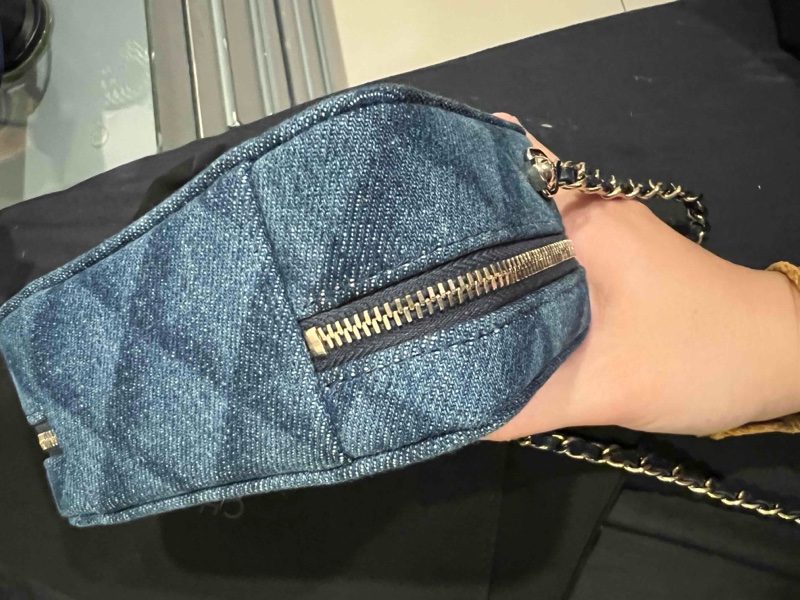 Chanel 牛仔 相機包 鏈條包-5