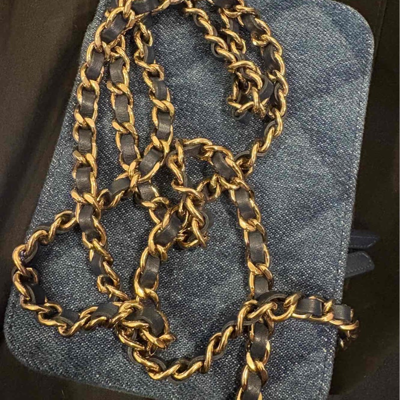 Chanel 牛仔 相機包 鏈條包-8