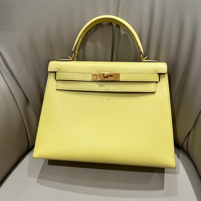 Kelly28 檸檬黃 金扣-0