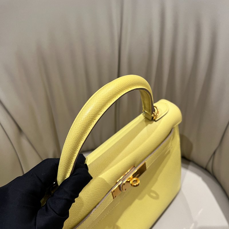 Kelly28 檸檬黃 金扣-5