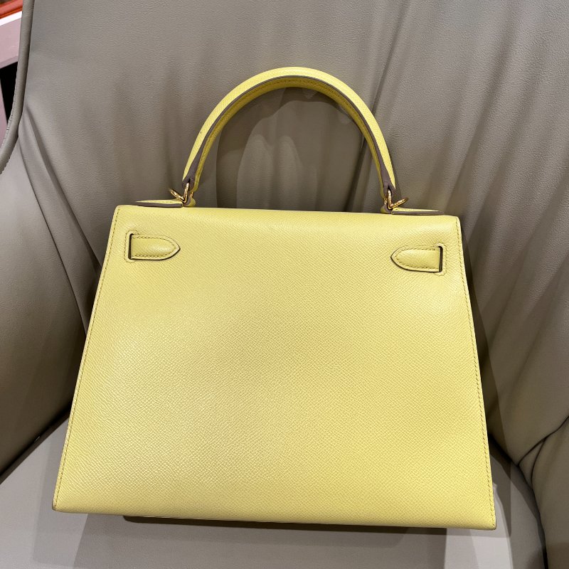 Kelly28 檸檬黃 金扣-10