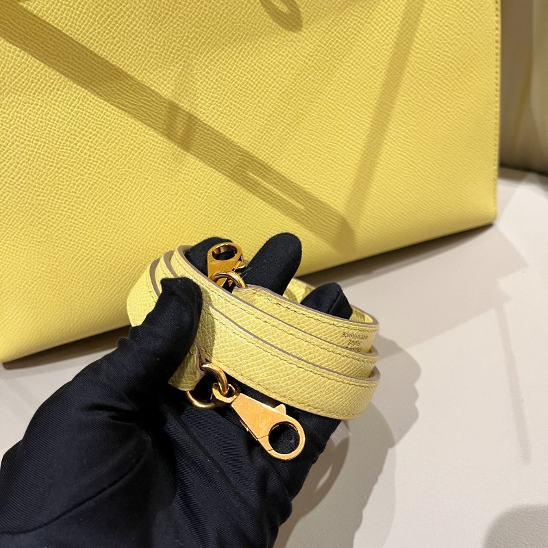 Kelly28 檸檬黃 金扣-16