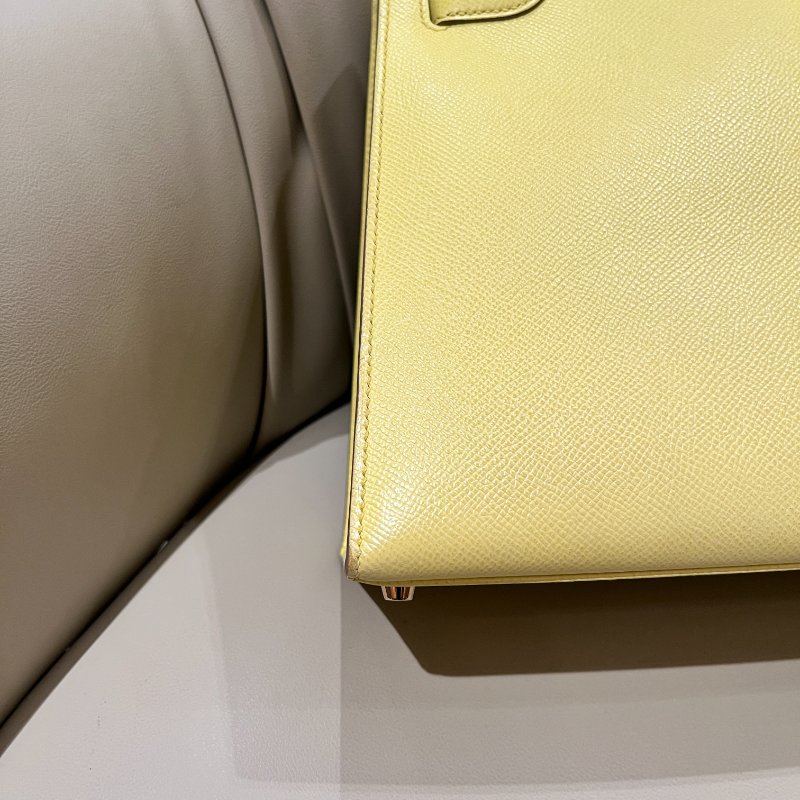 Kelly28 檸檬黃 金扣-17