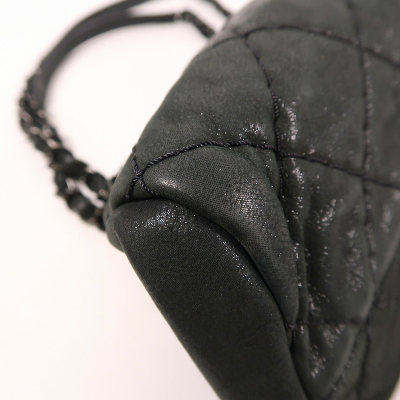 CHANEL 羊皮皮革Chain Shoulder鏈帶肩背袋-9
