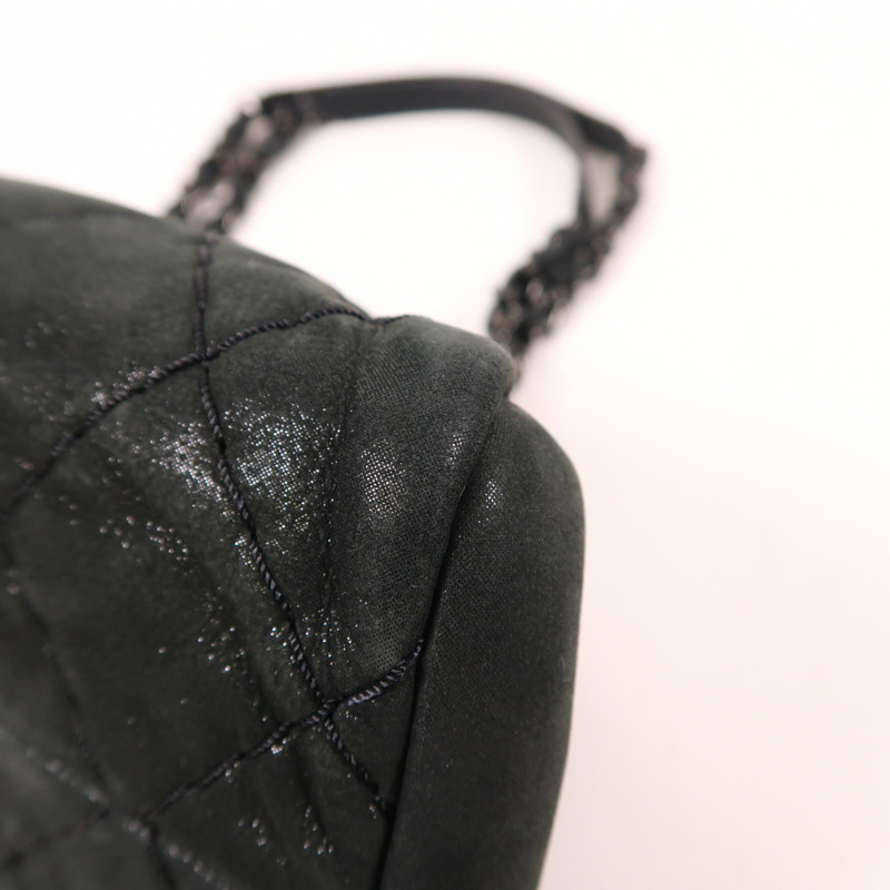 CHANEL 羊皮皮革Chain Shoulder鏈帶肩背袋-10
