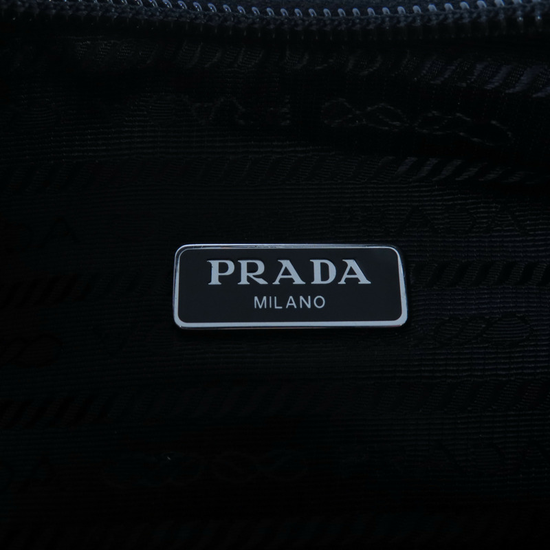 PRADA 尼龍HOBO Shoulder Bag銀扣肩背袋-5