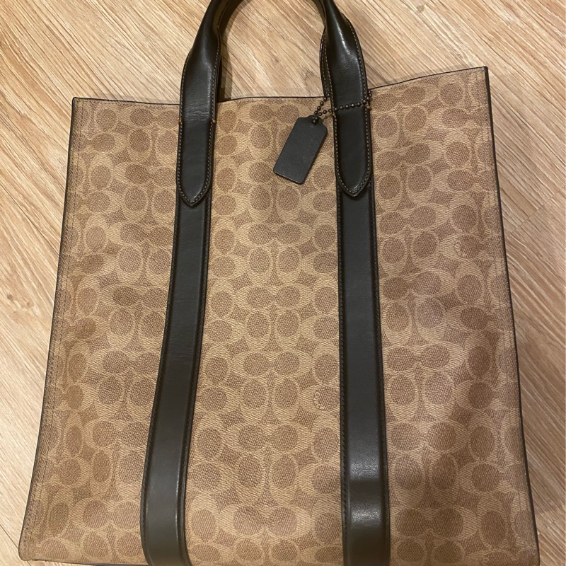 Coach signature手提托特包 電腦公事包 琴譜包-1
