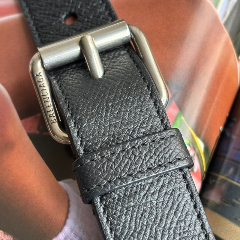 ::BALENCIAGA:: 巴黎世家 736471 DOWNTOWN 灰色防刮牛皮 男生款沙漏包-11