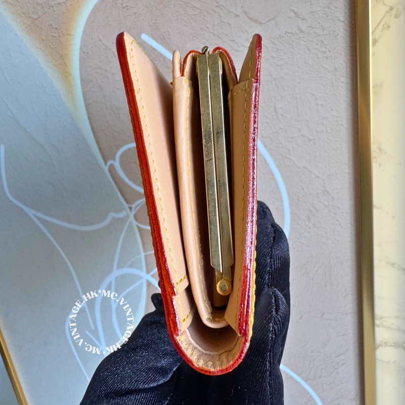 LV Multicolour Wallet 中古 三彩 中長銀包-3