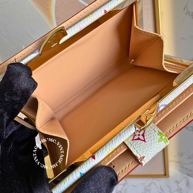 LV Multicolour Wallet 中古 三彩 中長銀包-21
