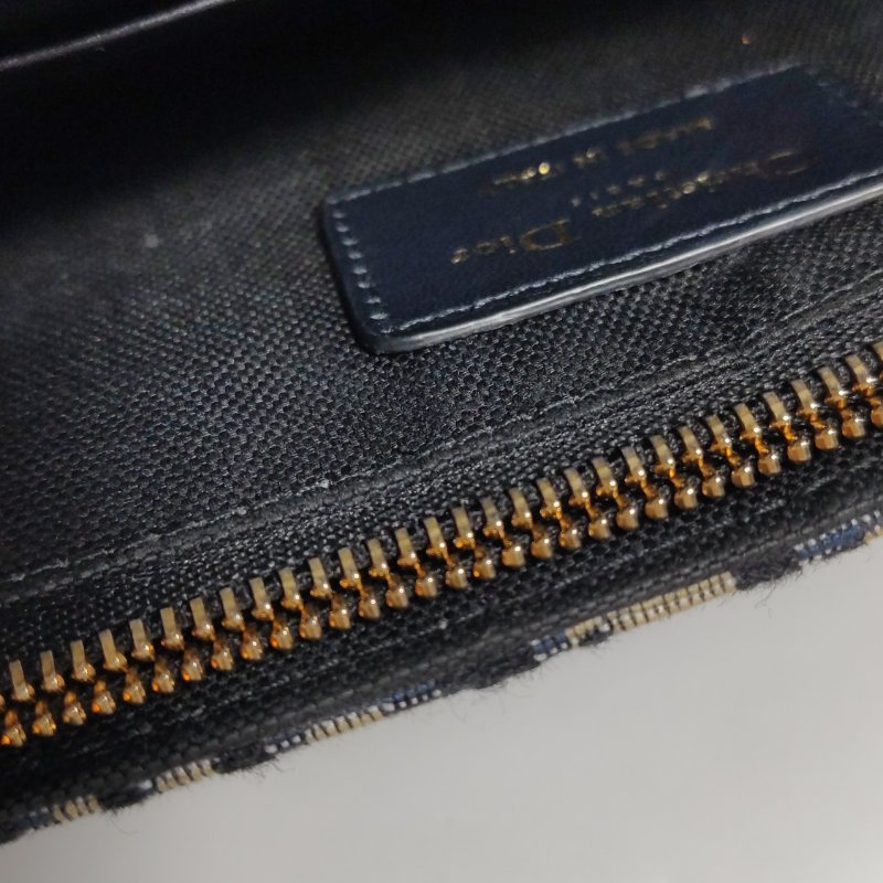 95❤Dior30Montaigne迪奧蒙田牛皮帆布老花斜挎單肩包-7