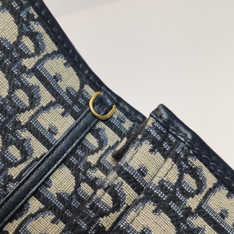 95❤Dior30Montaigne迪奧蒙田牛皮帆布老花斜挎單肩包-13