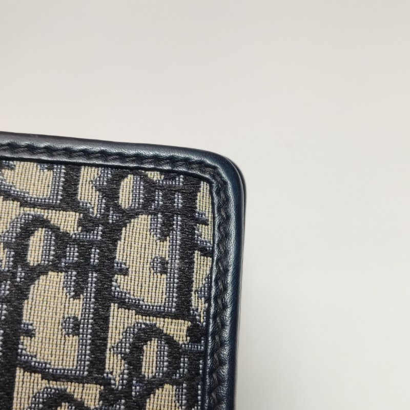 95❤Dior30Montaigne迪奧蒙田牛皮帆布老花斜挎單肩包-14