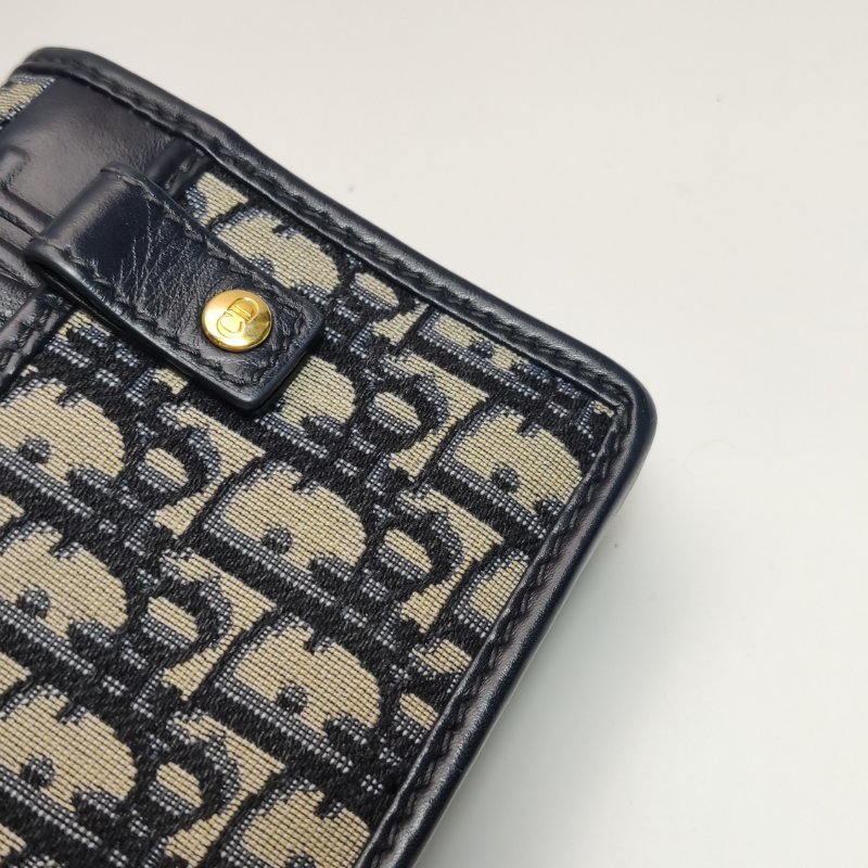 95❤Dior30Montaigne迪奧蒙田牛皮帆布老花斜挎單肩包-17