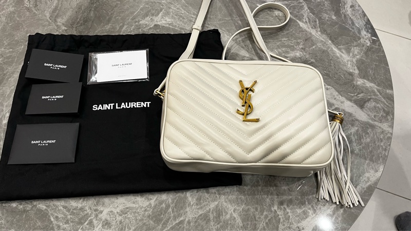 德國購入-YSL白金流蘇相機包（八九成新）-1