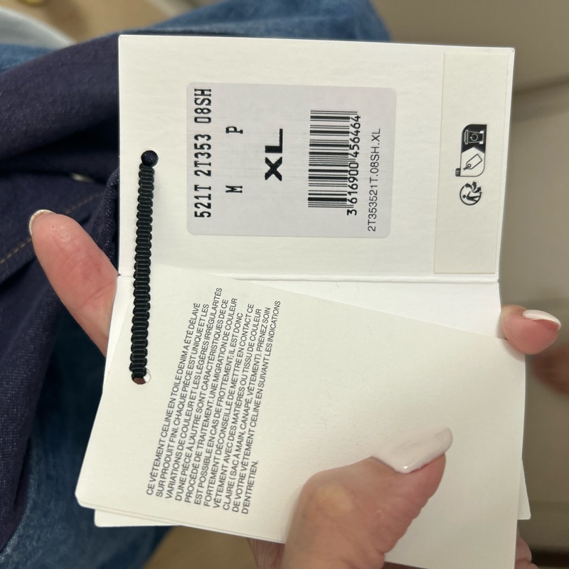 Celine 男仕拼布牛仔開襟襯衫(秋天外套)-18