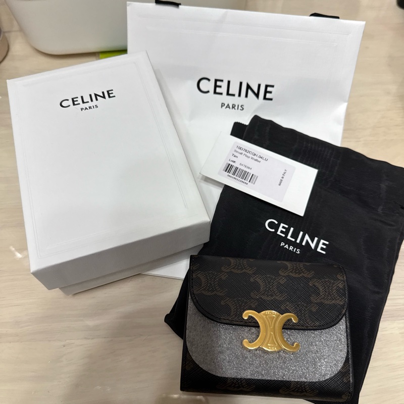 Celine 三折短夾(全新)-12