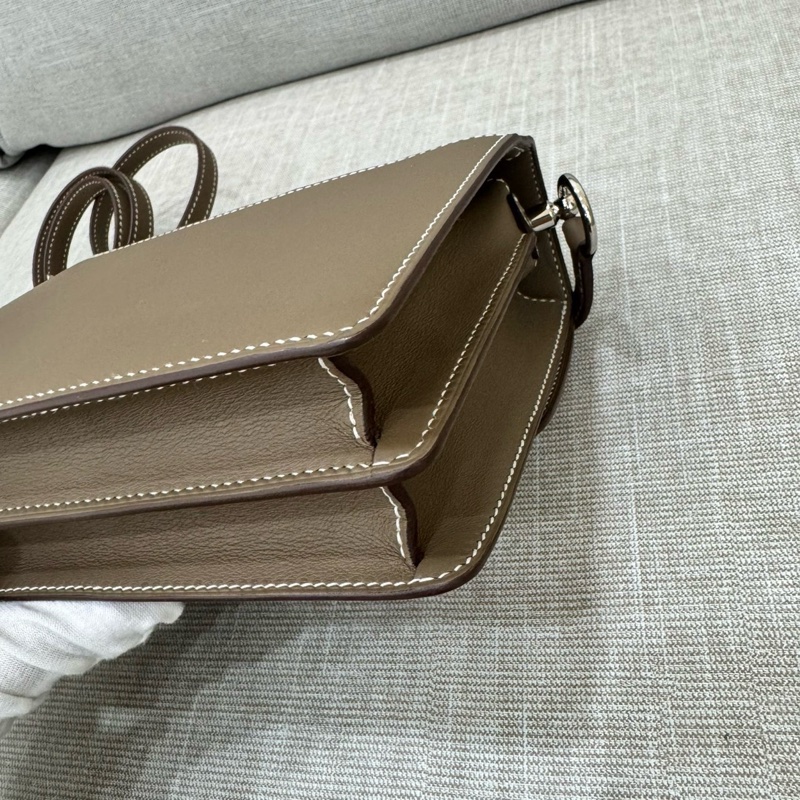 愛馬仕～Hermes roulis mini 19 豬鼻子 大象灰 銀扣 Y刻swift皮-15