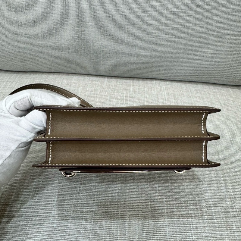 愛馬仕～Hermes roulis mini 19 豬鼻子 大象灰 銀扣 Y刻swift皮-17