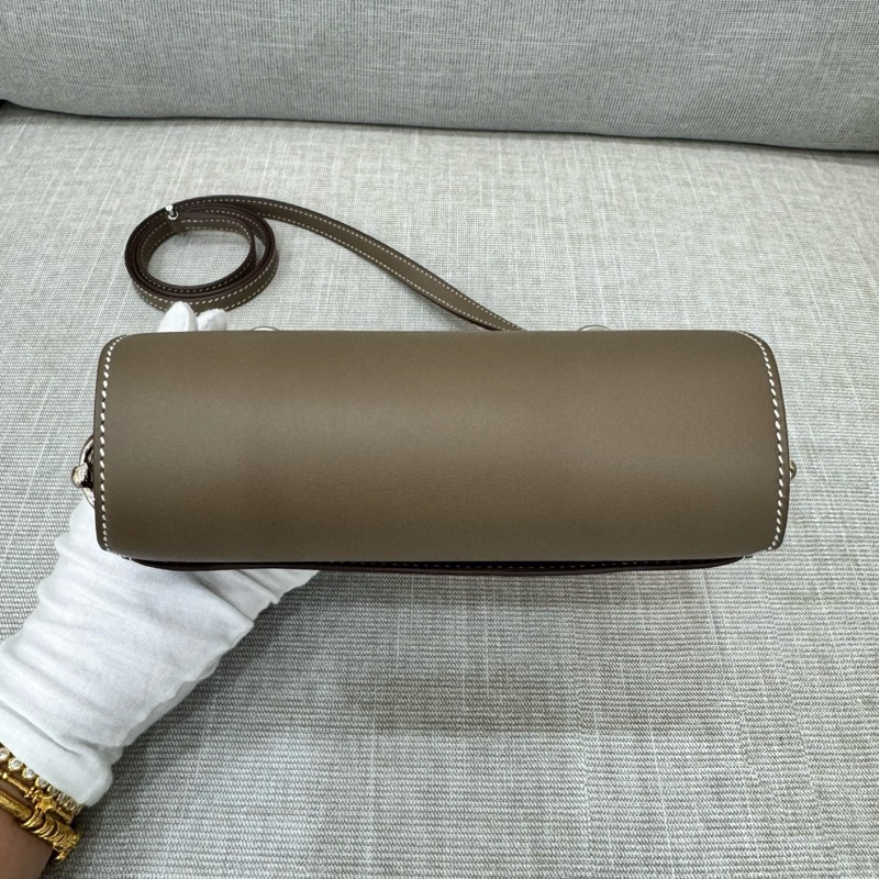 愛馬仕～Hermes roulis mini 19 豬鼻子 大象灰 銀扣 Y刻swift皮-18