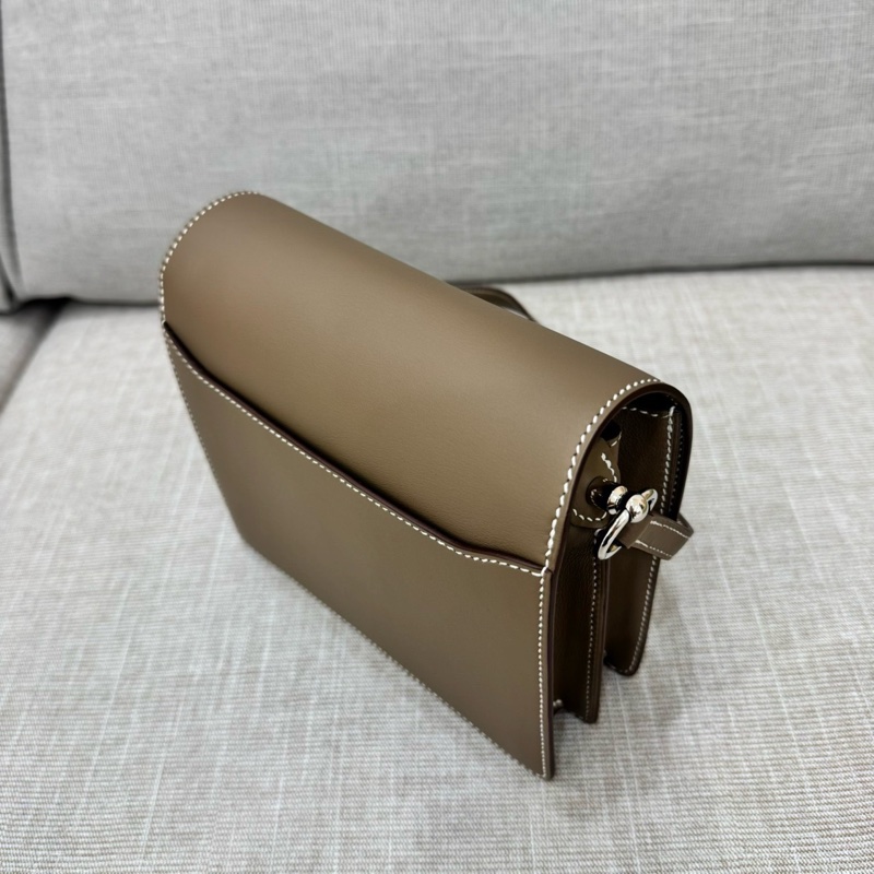 愛馬仕～Hermes roulis mini 19 豬鼻子 大象灰 銀扣 Y刻swift皮-20