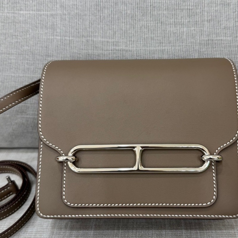 愛馬仕～Hermes roulis mini 19 豬鼻子 大象灰 銀扣 Y刻swift皮-33