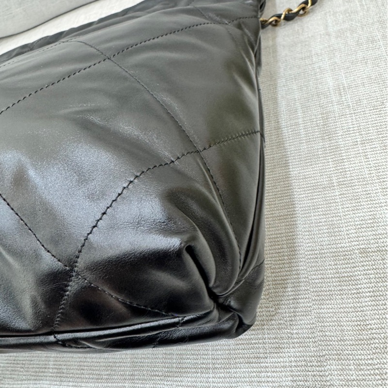 香奈兒 CHANEL 22bag 限量版黑金 白字-13