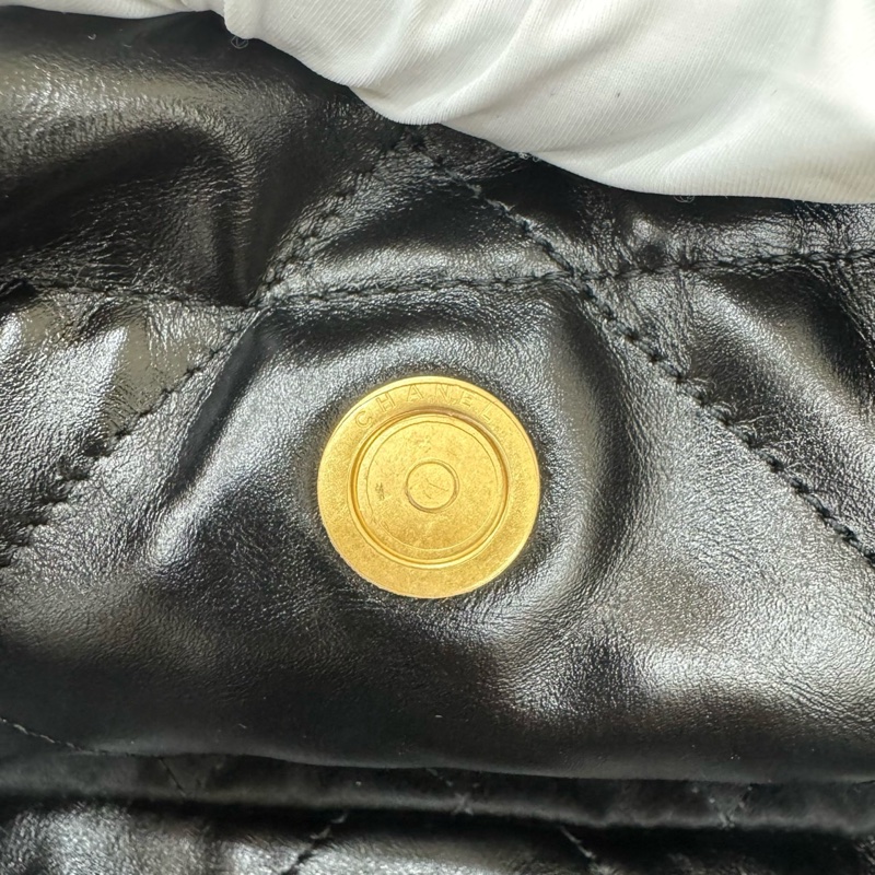 香奈兒 CHANEL 22bag 限量版黑金 白字-23