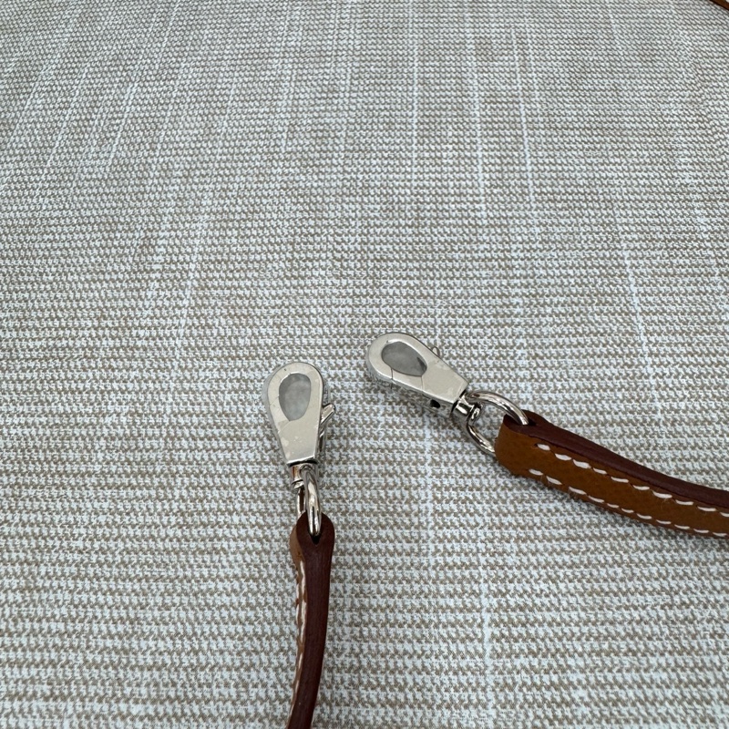愛馬仕 Hermes mini Kelly二代 金棕銀W刻-28