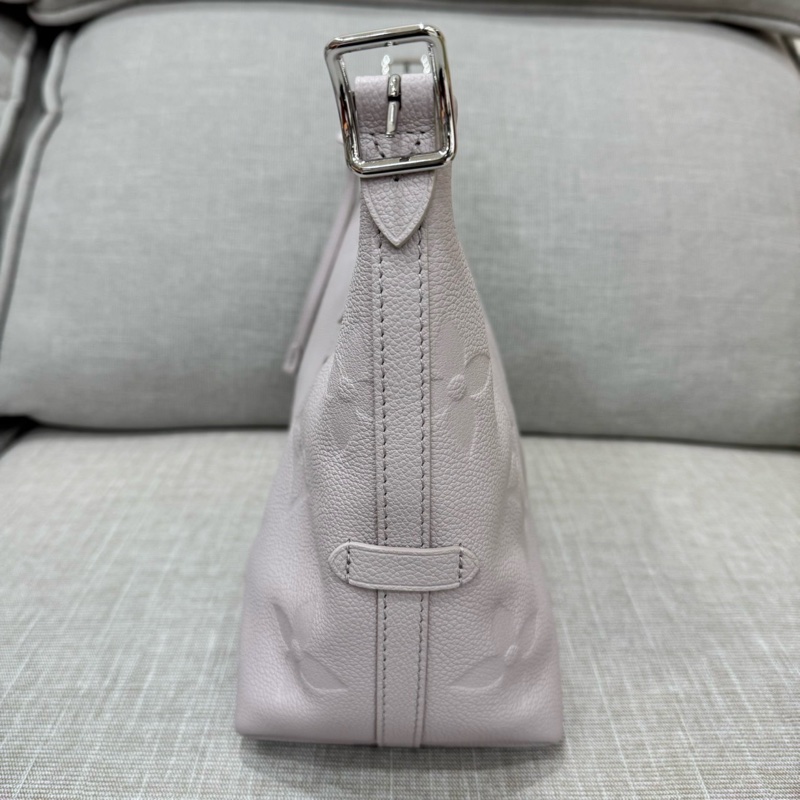 LV 經典CarryAll PM系列Monogram Empreinte皮革壓花肩背包 斜背包(灰色)-9