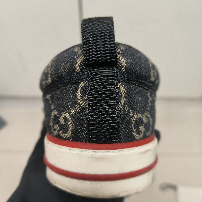 ㊣✨Gucci✨（附防塵袋）**尺寸8.5**古馳 老花 滿版 刺繡 牛仔 布鞋 一腳蹬 休閒鞋 懶人鞋/二手鞋/二手精品🌳二手樹屋🌳-11