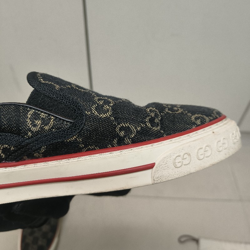 ㊣✨Gucci✨（附防塵袋）**尺寸8.5**古馳 老花 滿版 刺繡 牛仔 布鞋 一腳蹬 休閒鞋 懶人鞋/二手鞋/二手精品🌳二手樹屋🌳-13