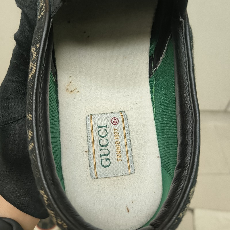 ㊣✨Gucci✨（附防塵袋）**尺寸8.5**古馳 老花 滿版 刺繡 牛仔 布鞋 一腳蹬 休閒鞋 懶人鞋/二手鞋/二手精品🌳二手樹屋🌳-14