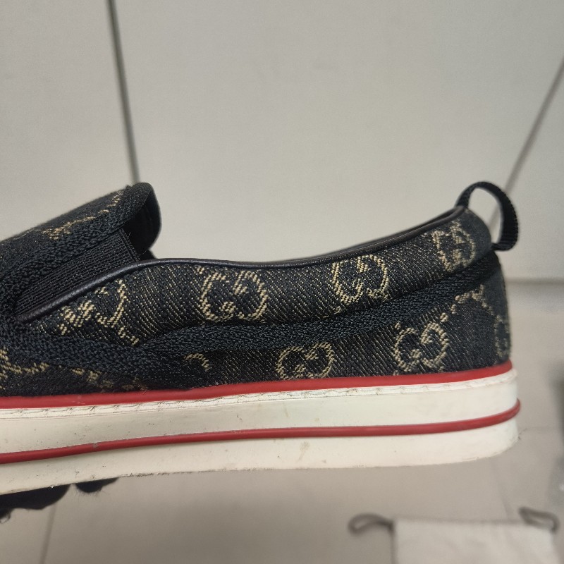 ㊣✨Gucci✨（附防塵袋）**尺寸8.5**古馳 老花 滿版 刺繡 牛仔 布鞋 一腳蹬 休閒鞋 懶人鞋/二手鞋/二手精品🌳二手樹屋🌳-22