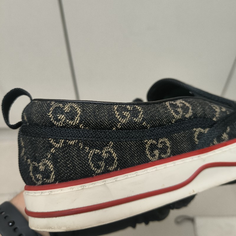 ㊣✨Gucci✨（附防塵袋）**尺寸8.5**古馳 老花 滿版 刺繡 牛仔 布鞋 一腳蹬 休閒鞋 懶人鞋/二手鞋/二手精品🌳二手樹屋🌳-24
