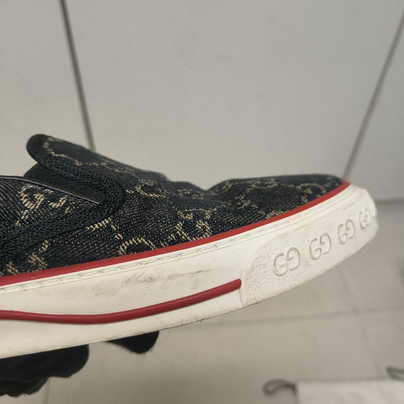 ㊣✨Gucci✨（附防塵袋）**尺寸8.5**古馳 老花 滿版 刺繡 牛仔 布鞋 一腳蹬 休閒鞋 懶人鞋/二手鞋/二手精品🌳二手樹屋🌳-25