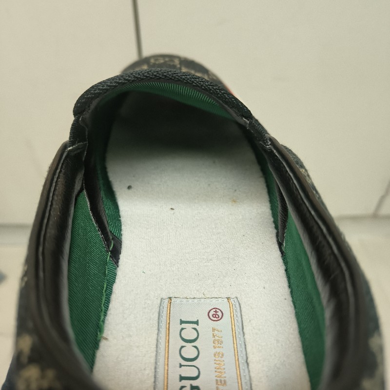 ㊣✨Gucci✨（附防塵袋）**尺寸8.5**古馳 老花 滿版 刺繡 牛仔 布鞋 一腳蹬 休閒鞋 懶人鞋/二手鞋/二手精品🌳二手樹屋🌳-27